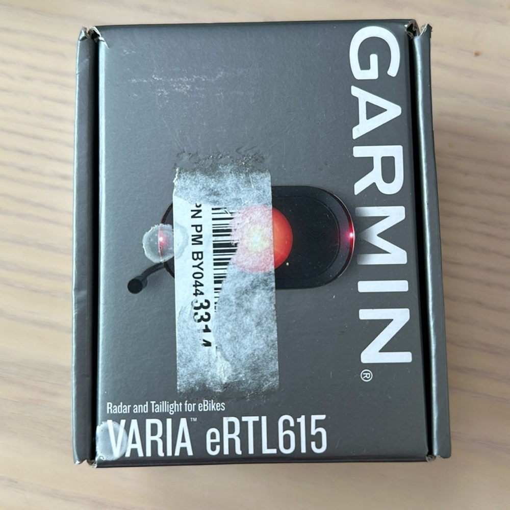 Brand New Garmin Varia eRTL615 Radar Tail Light - Never Used!